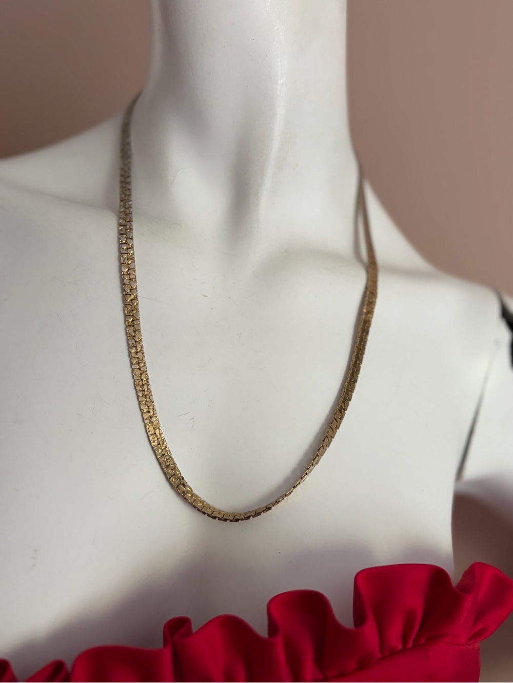 4/$100 Gold Herringbone Chain Necklace - Women's Jewelry